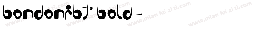 bondonibt bold字体转换